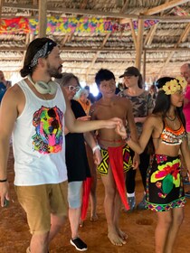 Embera village at Chagres River and hikking to the waterfal