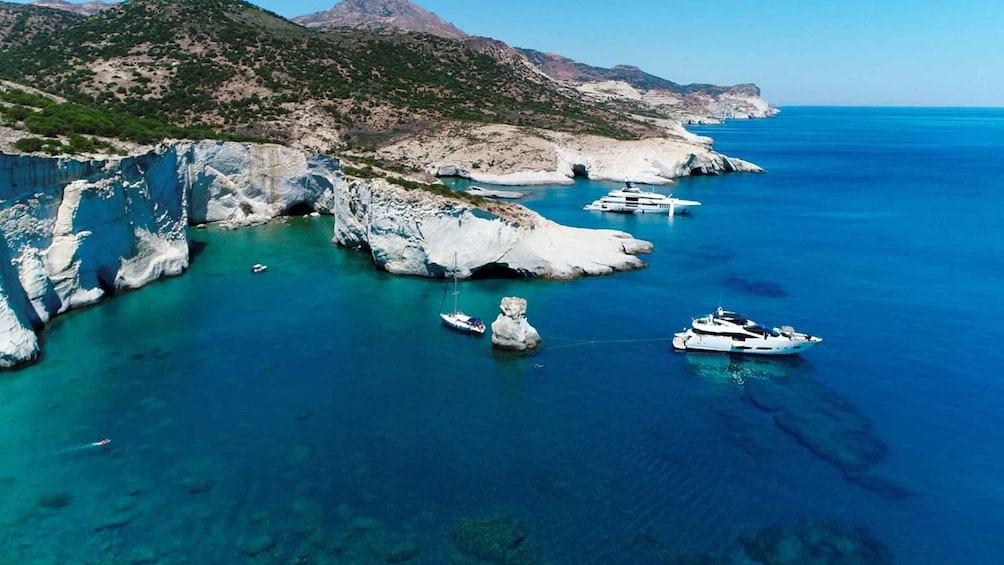 Picture 3 for Activity From Sifnos: Milos Island Tour with Swimming and Snorkeling