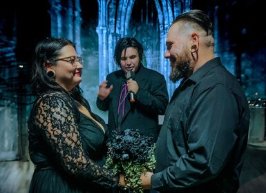 Las Vegas: Haunted House Wedding Ceremony + Photography