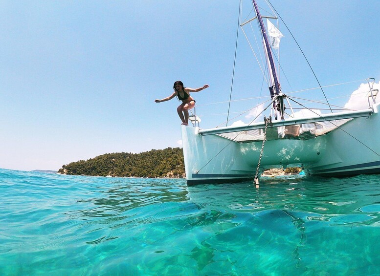 Picture 1 for Activity Corfu: Full Day Private Cruise on Lagoon Catamaran