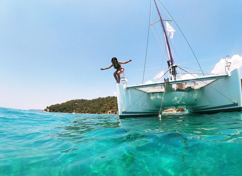 Picture 1 for Activity Corfu: Full Day Private Cruise on Lagoon Catamaran