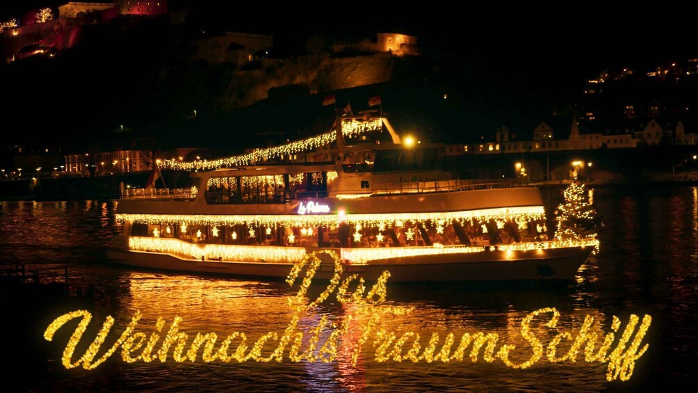 Koblenz: Christmas Boat Tour with Mulled Wine