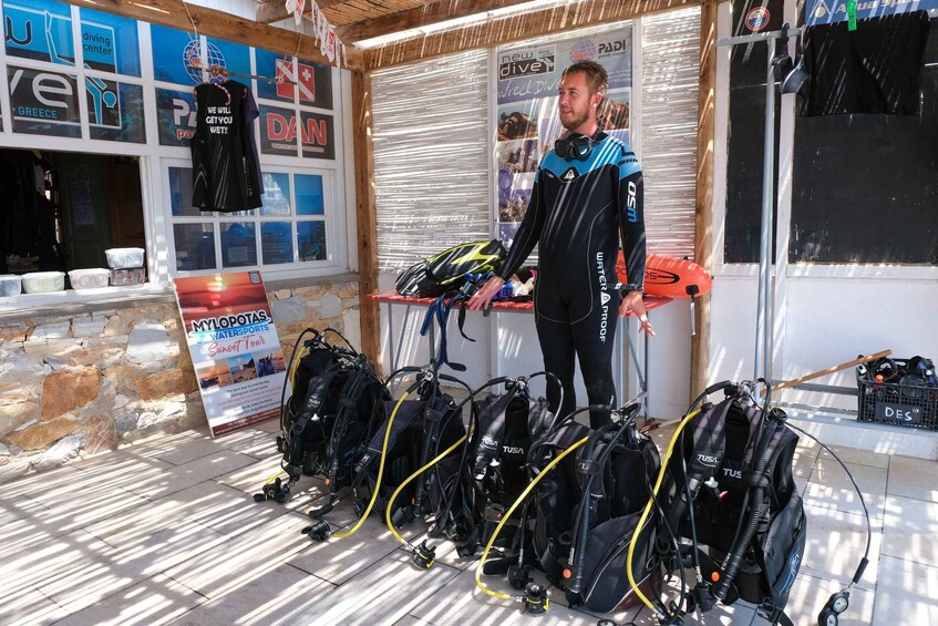 Picture 1 for Activity Mylopotas: Boat Cruise and Shipwreck Scuba Diving