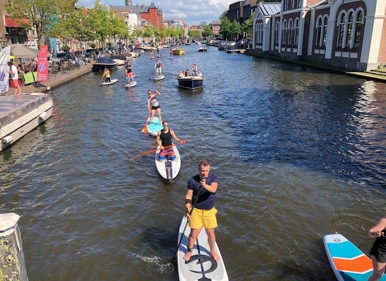 Picture 9 for Activity Leiden: Paddleboard Rental to Explore Leiden's Canals