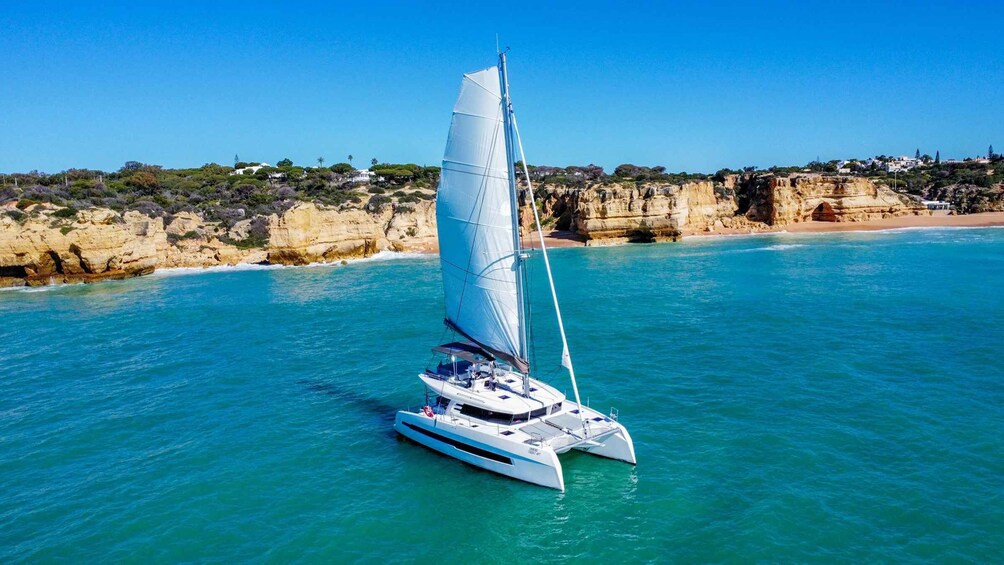 Picture 2 for Activity Albufeira: Algarve Private Sunset Catamaran Charter