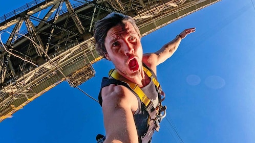 Saut à l'élastique sur le pont des chutes Victoria