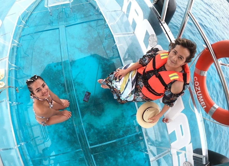 Picture 1 for Activity Cozumel: Clear Boat & Snorkel Tour