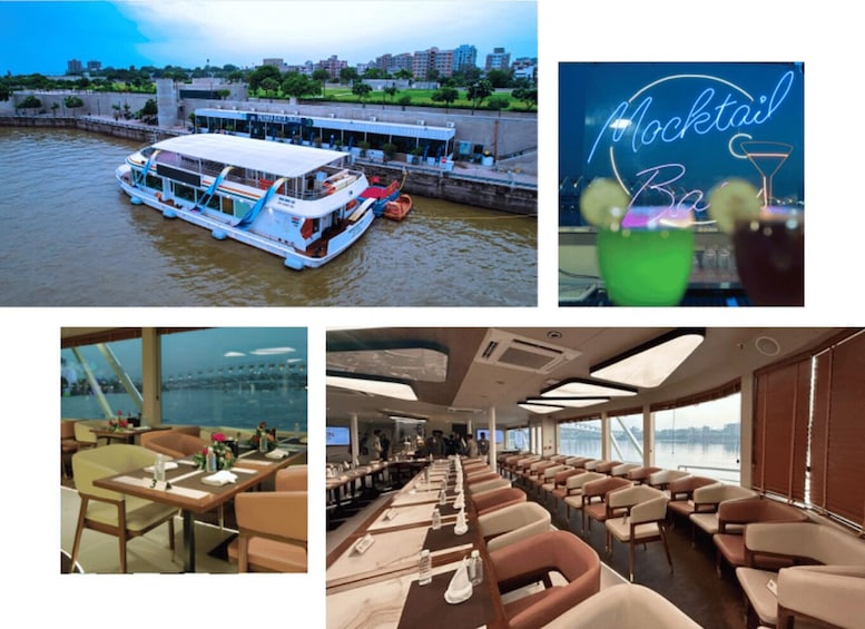 Ahmedabad: Akshar Riverfront Cruise with Meal & Music