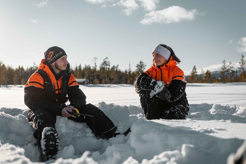 Picture 2 for Activity Ylläs: Snowmobile Adventure with Ice Fishing