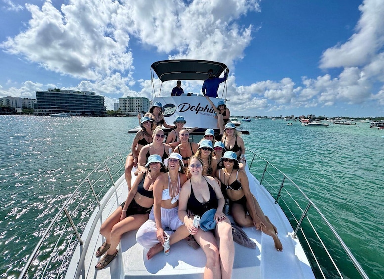 Miami Party Yacht for 34PP Bachelorette party Birthday party