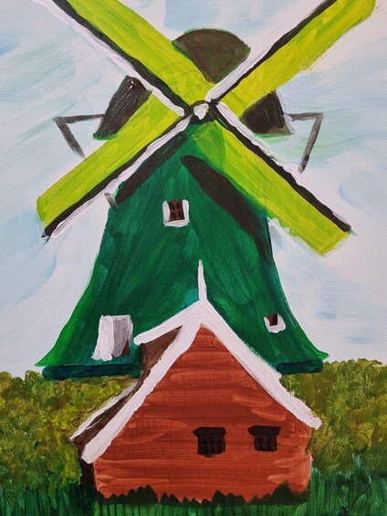 Picture 4 for Activity Zaandam: paint a Dutch windmill in a cosy atelier