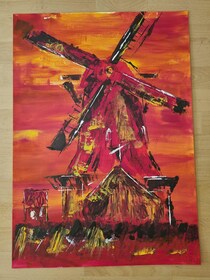 Zaandam: paint a Dutch windmill in a cosy atelier