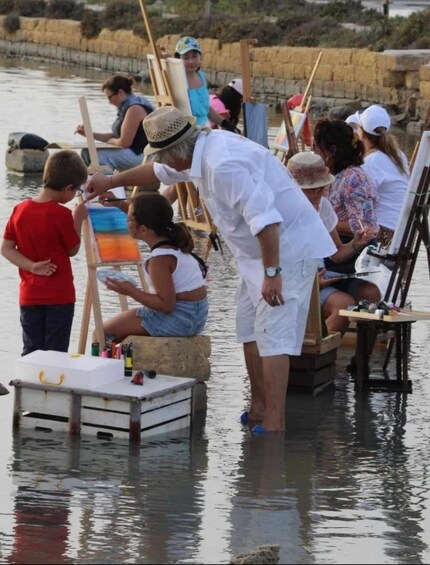 Picture 1 for Activity Water painting in the salt pans of Marsala