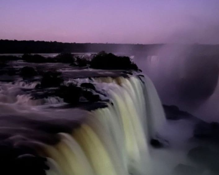 From Foz do Iguaçu: Sunrise at the Iguazu Falls