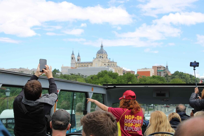 Picture 2 for Activity Madrid: Panoramic Open-Top Bus Day or Night Tour with Guide