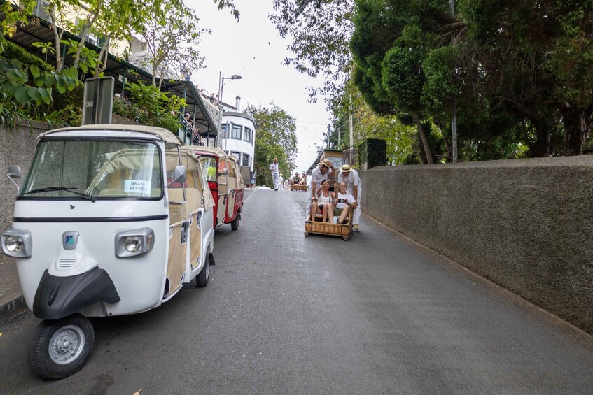 Picture 2 for Activity Funchal: Guided Tuk Tuk Tour to Toboggan Rides