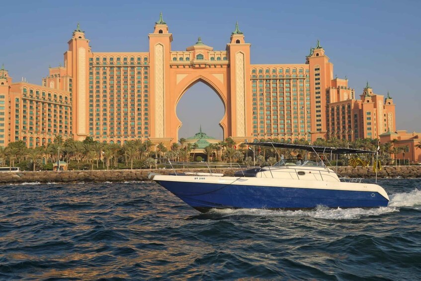 Picture 1 for Activity Dubai: Marina Atlantis Boat tour 3 hours+Swimming Add-on BBQ