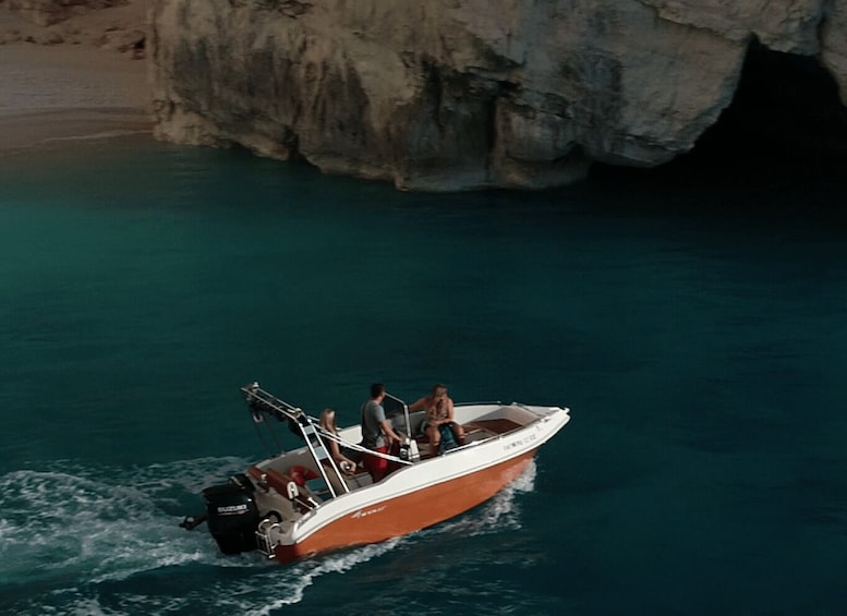 Picture 2 for Activity Zakinthos: Private Boat Rental to Shipwreck and Blue Caves