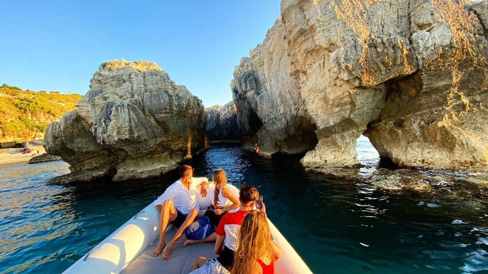 Picture 5 for Activity From Tropea: Capo Vaticano Boat Tour with Aperitif