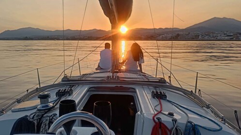 Sunset Sailing in Private Sailboat Puerto Banus Marbella