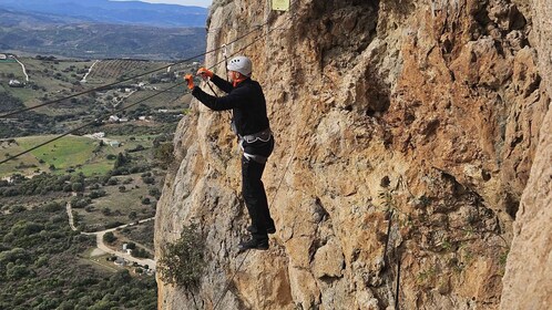 From Estepona: Vía Ferrata de Casares guided climbing tour