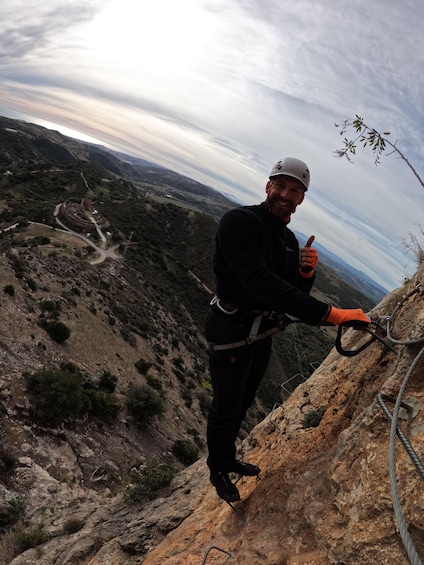 Picture 6 for Activity From Estepona: Vía Ferrata de Casares guided climbing tour