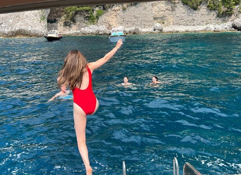 Picture 6 for Activity All Inclusive Blue Grotto Visit and Capri Private Boat Tour