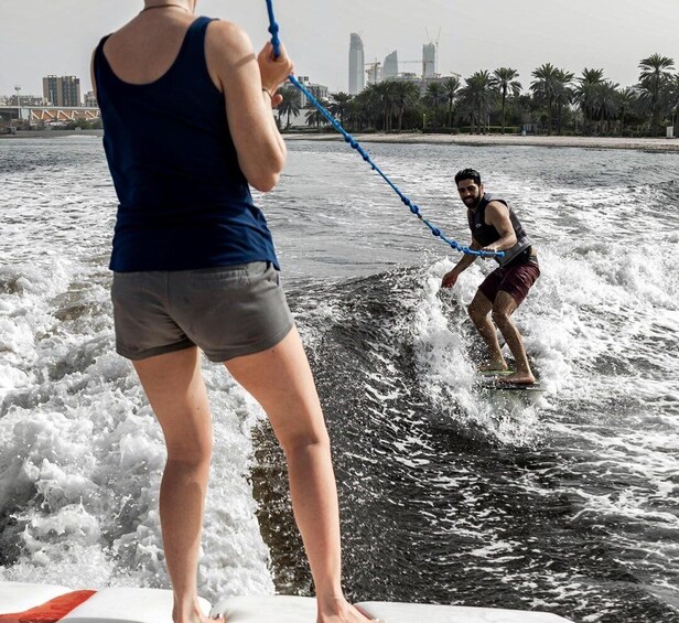 Picture 3 for Activity Dubai Creek: Book Your Next Wake Surfing Experience!