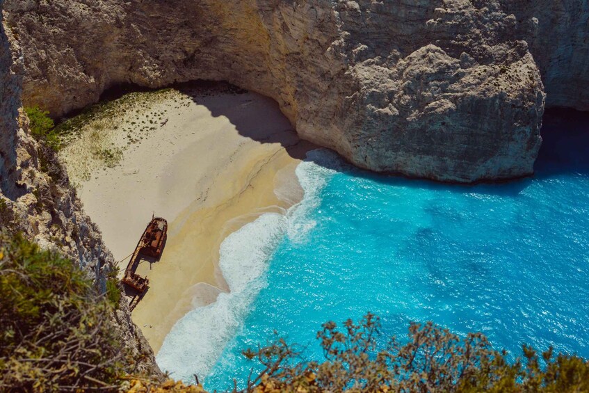 Picture 2 for Activity Porto Vromi: Navagio Shipwreck Cruise with Sunset Viewing