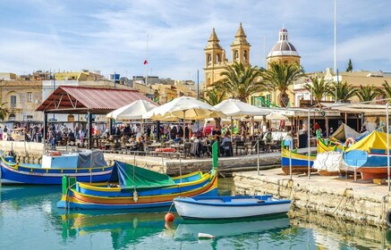 Malta: Guidet tur til Marsaxlokk, Den Blå Grotte og Qrendi