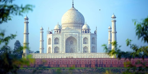 Fra Mumbai: Taj Mahal & Agra Fort Tour med fly samme dag