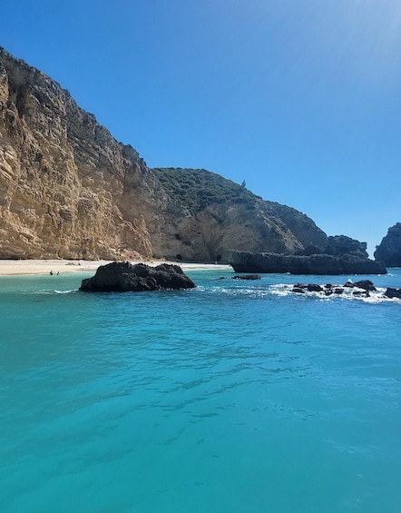 Picture 1 for Activity Sesimbra: Ribeiro do Cavalo Beach Roundtrip Boat Transfer