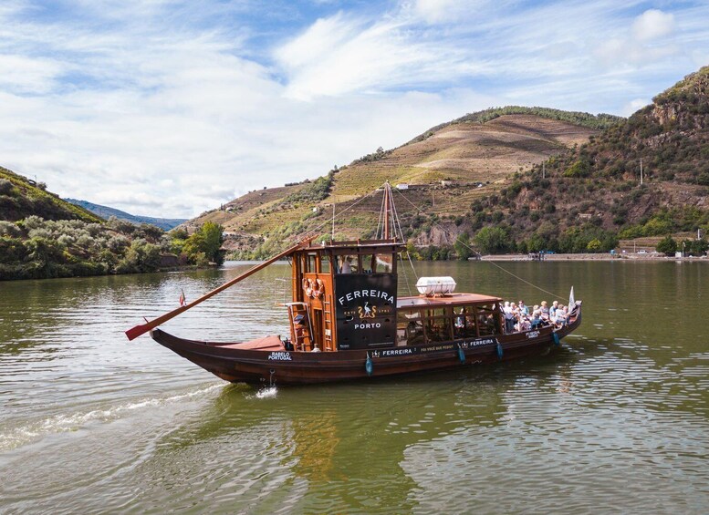 Picture 5 for Activity From Pinhão: Douro Valley Rabelo Boat Tour with Audio Guide