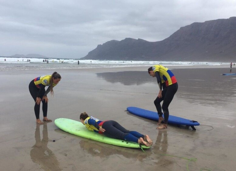 Picture 3 for Activity Lanzarote: Famara Beach Surfing Lessons