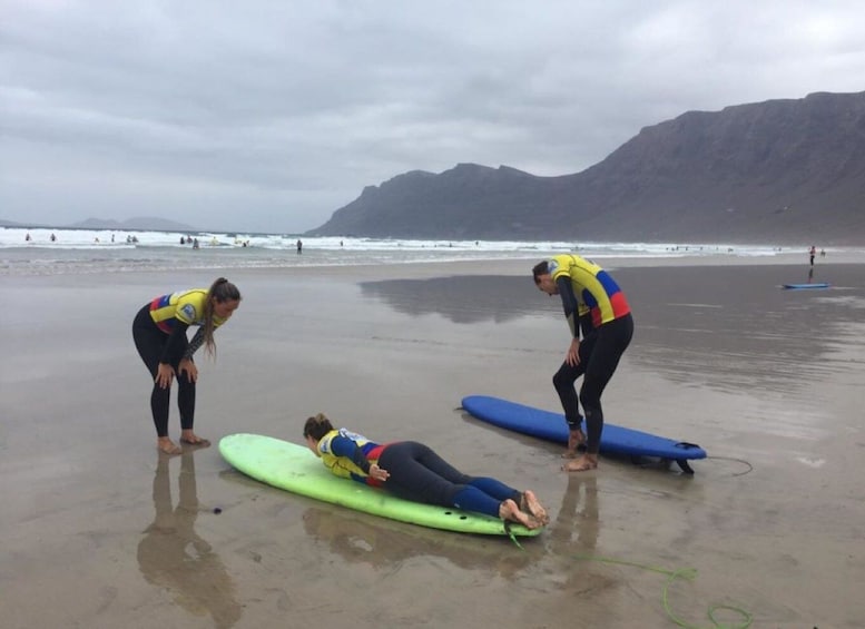 Picture 3 for Activity Lanzarote: Famara Beach Surfing Lessons