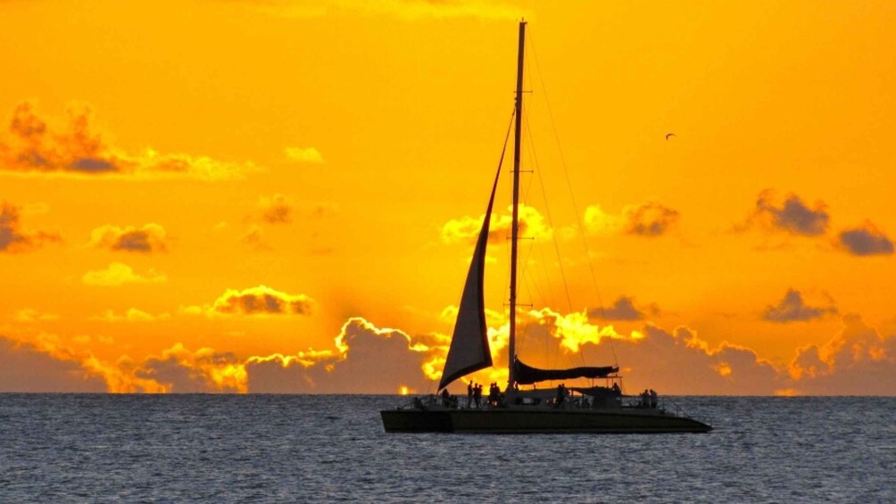 Cambrils: Costa Dorada Sunset Catamaran Cruise with Drinks