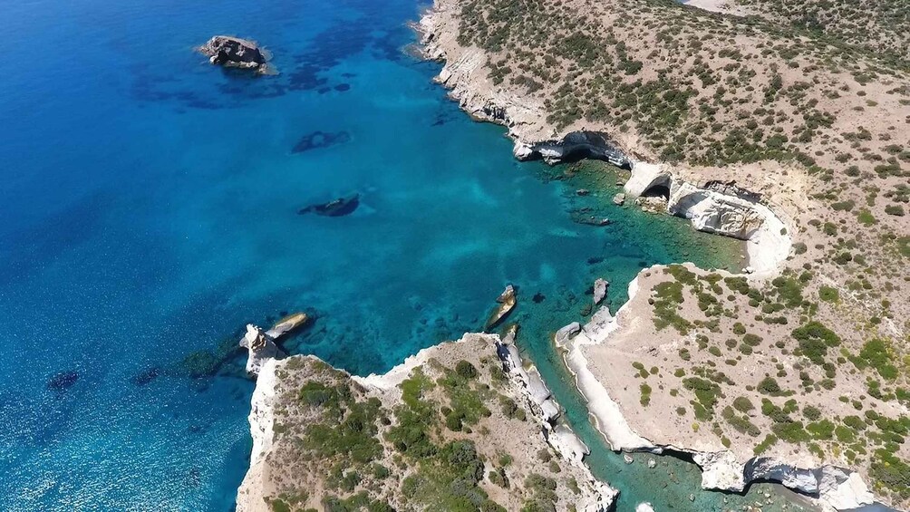 Picture 9 for Activity Adamantas: Full-Day Milos & Poliegos Boat Tour with Meals