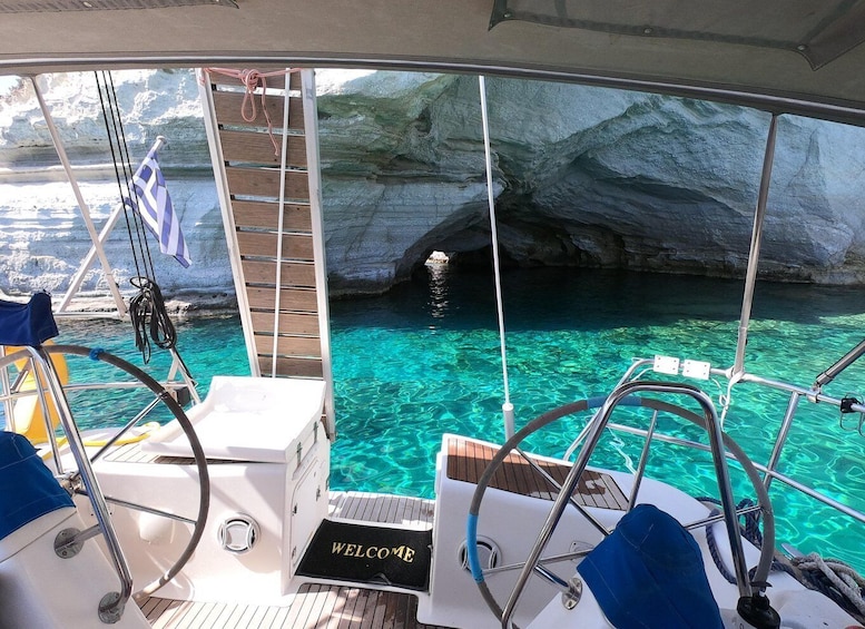 Picture 10 for Activity Adamantas: Full-Day Milos & Poliegos Boat Tour with Meals