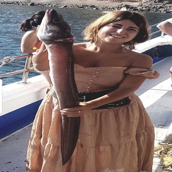 Santorini: Private Morning Deep Sea Fishing Boat Trip