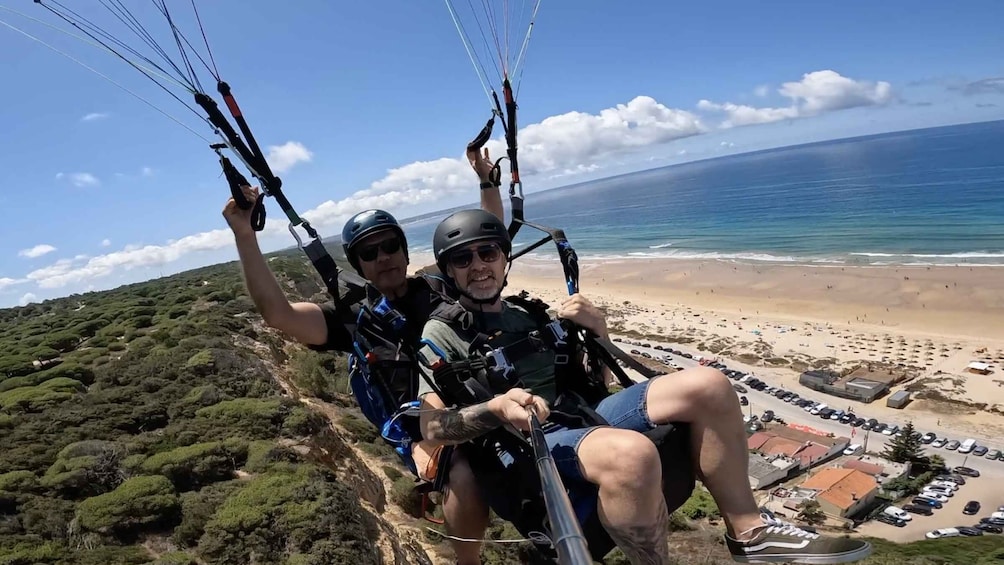 From Lisbon: Paragliding Tandem Flight