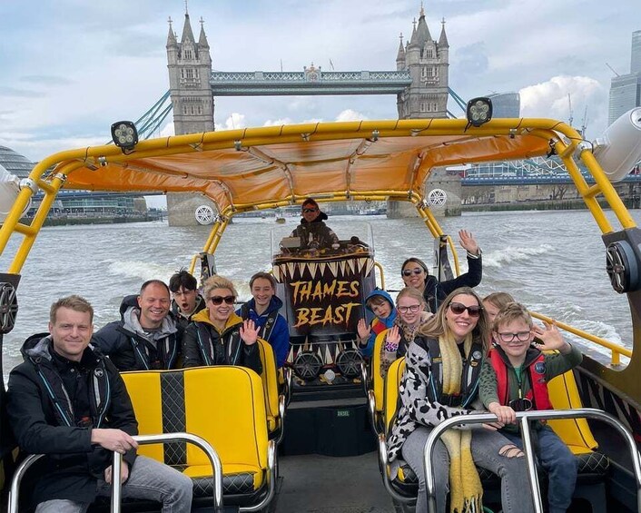 Picture 3 for Activity London: 40-Minute TOWER BEAST RIDE - Thames Speedboat Tour