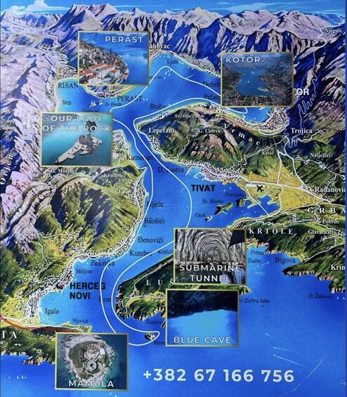 Picture 15 for Activity Kotor: 3-hour Blue Cave & Lady of the Rock Guided Boat Tour