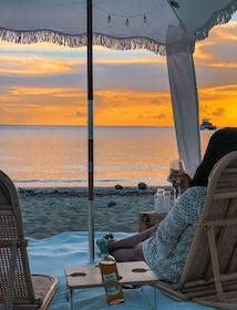 Saint Lucia: Sunset Soirée Beach Cabana Picnic