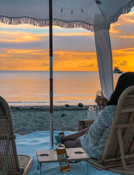 Saint Lucia: Sunset Soirée Beach Cabana Picnic