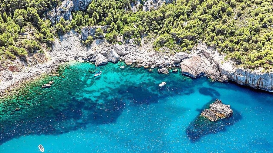 From San Antonio: Jet Ski Tour to Cala Aubarca with Swimming