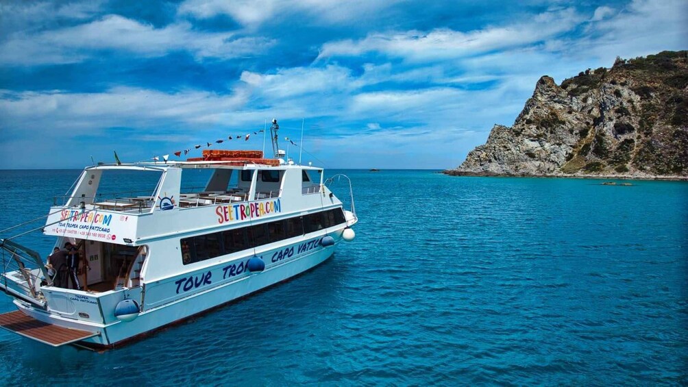 Picture 7 for Activity From Tropea: Capo Vaticano boat tour with snorkel & aperitif