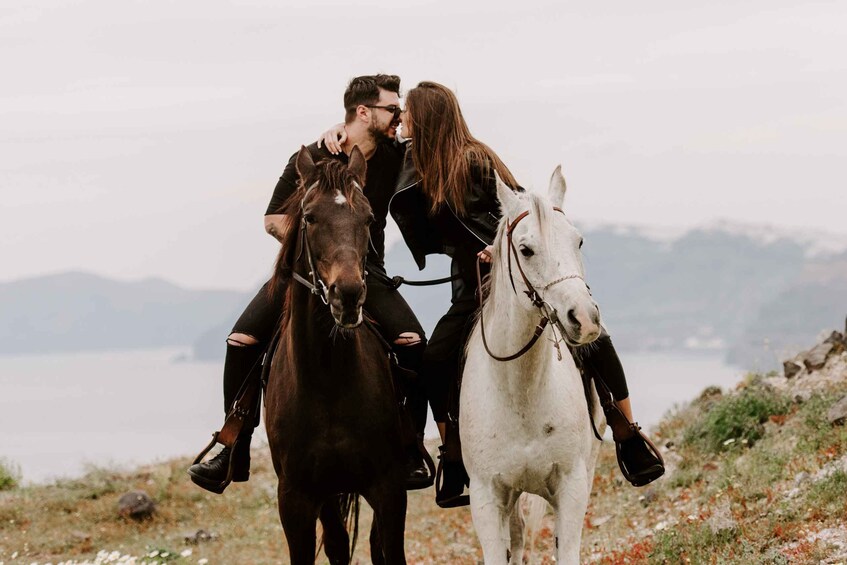 Picture 6 for Activity Santorini:Horse Riding Experience at Sunset on the Caldera