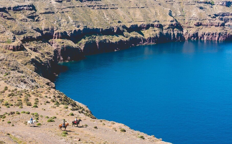 Picture 3 for Activity Santorini:Horse Riding Experience at Sunset on the Caldera