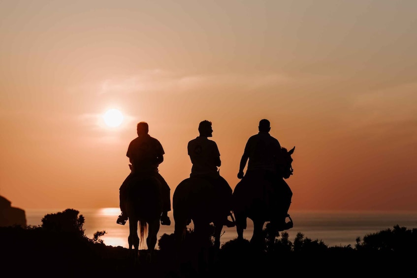 Picture 1 for Activity Santorini:Horse Riding Experience at Sunset on the Caldera