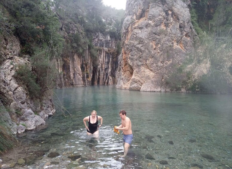 Hike and Swim in Montenejos Thermal Springs